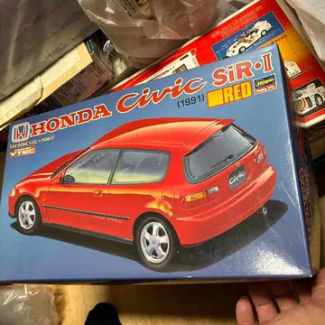 하세가와 혼다 시빅 SiR II (1991) 빨간색 1:24