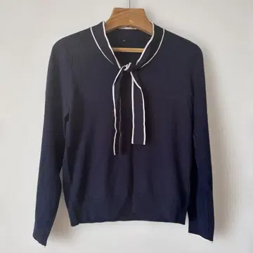 [ 새상품급 ] 보타이 니트 니트 스웨터 블라우스 상의 여성용