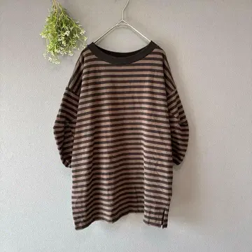 니코앤드 [M] 성숙 캐주얼 가을 코디 코튼 천축 3D 슬리브 풀오버