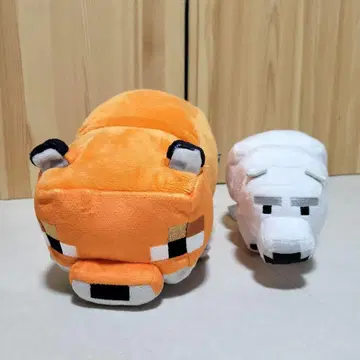 [ 새상품 ] 마이크라 여우 북극곰 봉제 인형 2세트