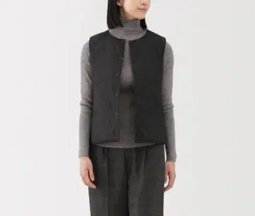 MUJI 블랙 다운 베스트 L 사이즈