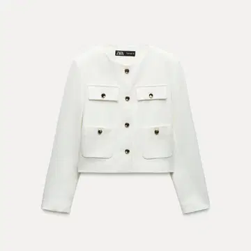 미사용 새상품 ZARA 골드 버튼 숏 블레이저