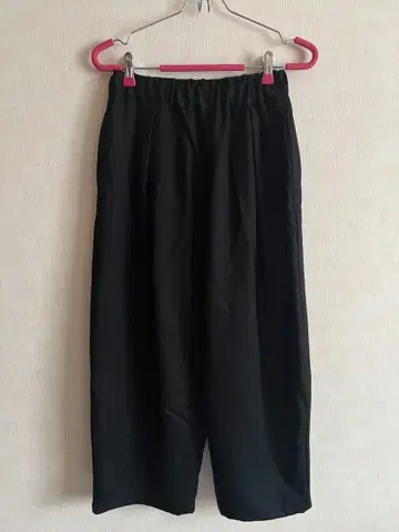 yuni 워셔블 울 밴딩 턱 팬츠