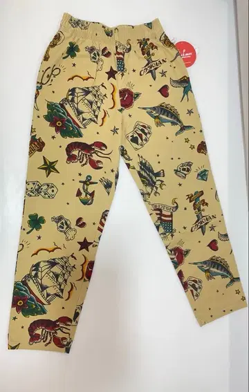 knmen133-0447 쿠쿠맨 셰프 팬츠 올드 타투 L