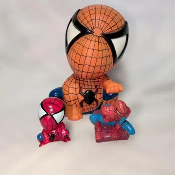 스파이더맨 저금통 피규어 3개 세트 당시품