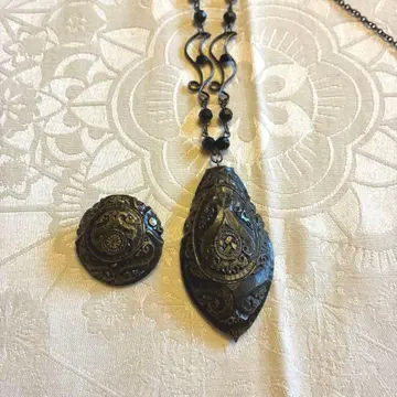 아이누 목걸이 브로치 세트