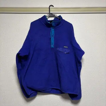 patagonia 보라색 하프 지퍼 플리스 자켓