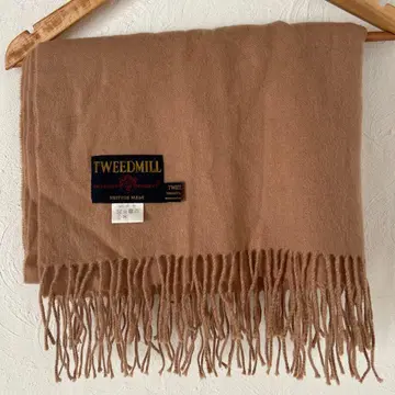 TWEEDMILL 베이지 울 스톨