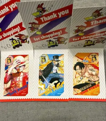 점프샵 미니 브로마이드 원피스 25주년 에이스 사보 루피