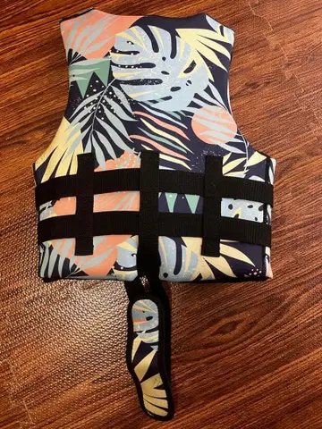 RUSTY 트로피컬 패턴 어린이용 구명 조끼 S 사이즈 1회 사용