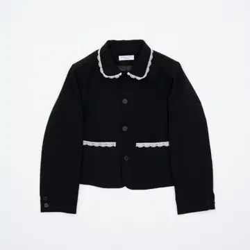 Smyeon 레이스 부착 컴팩트 자켓