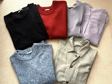 겨울 의류 오피스 캐주얼 묶음 판매 1주 코디 L 사이즈 상당