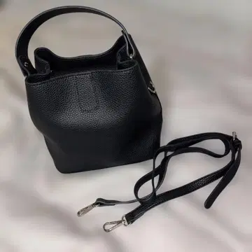 블랙 가죽 숄더백 핸드백 2way