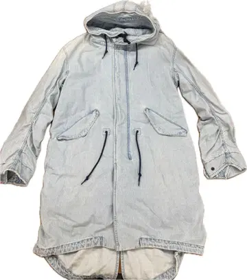 N939 monkey time 쉐이빙 데님 모즈 코트 밀리터리