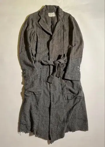 그렉 로렌 로브 코트 트위드 자켓