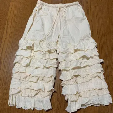 핑크하우스 드로워즈 팬츠 아이보리 면 로운