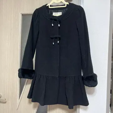 플레어 리본 코트