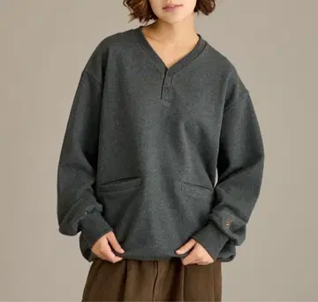 HENRY NECK SWEAT / 헨리넥 맨투맨 차콜