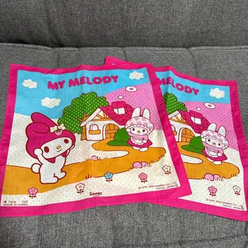 헤이세이 레트로 마이멜로디 & 할머니 손수건 2장 2003년 핑크