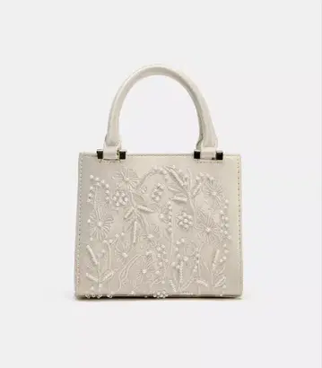 ZARA 새틴풍 모조 진주 백