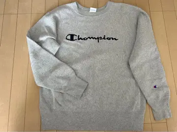 Champion 리버스 위브 맨투맨 트레이닝복 자수 속기모