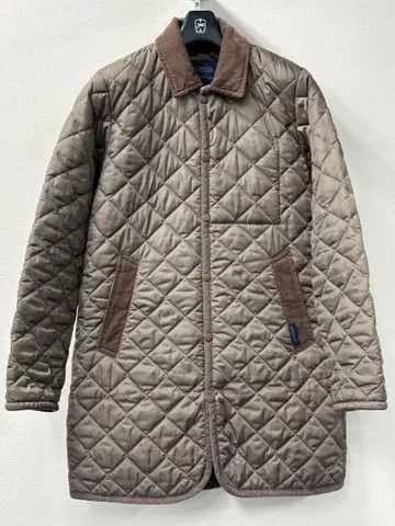 새상품급 라벤햄 퀼팅 코트 사이즈 36 카키색 영국제