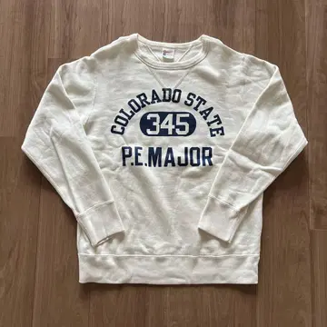 챔피온 맨투맨 상의 트레이닝복 화이트 흰색 두꺼운 원단