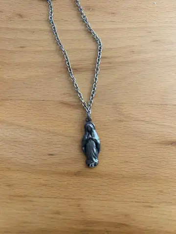 마리아상 펜던트 목걸이 실버 raddial