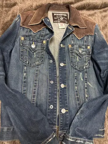 트루 릴리전 데님 자켓