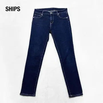 [ SHIPS ] 쉽스 스키니 데님 스트레치 사이즈 M 네이비