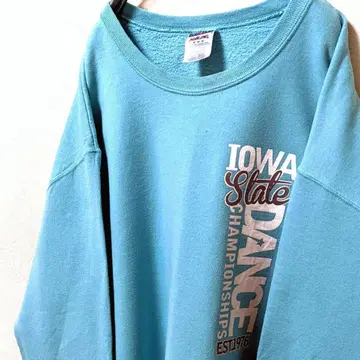 저지 아이오와 댄스 챔피언쉽 맨투맨 라이트 블루 스카이블루 구제 의류