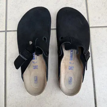 버켄스탁 보스턴 스웨이드 가죽 블랙 42