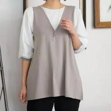 골든 베어 택 포함 블라우스 도킹 베스트