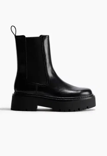 청키 첼시 부츠 H&M 블랙 35