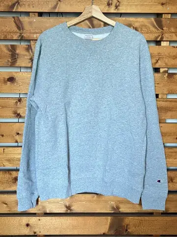 Champion 그레이 크루넥 맨투맨