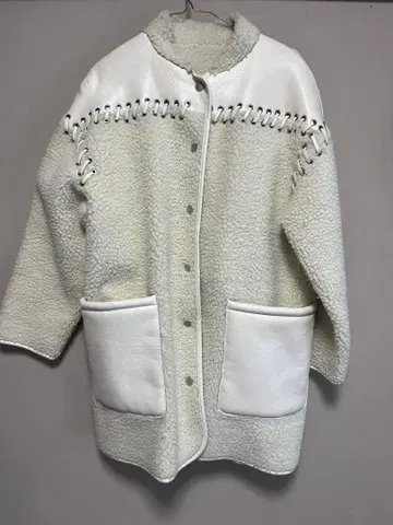 로이스크레용 롱 보아 코트