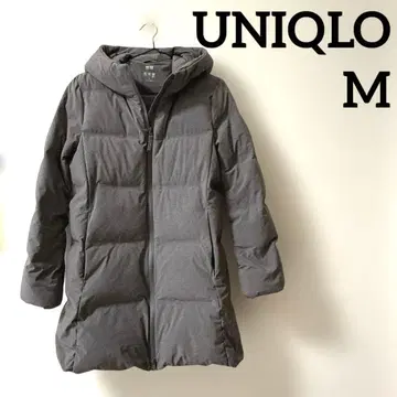 새상품급 유니클로 UNIQLO 심리스 롱다운 M 그레이