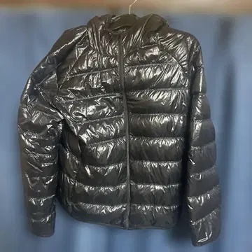 UNIQLO 반질반질 다운 블랙 다운 파카 블랙 XL