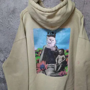 립냅딥 RIPNDIP 고양이와 어린이 그래픽 후드티 XL 사이즈