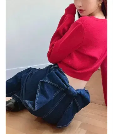 RESEXXY 백리본 데님 팬츠