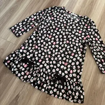 GALLERY VISCONTI 꽃무늬 7분 소매 튜닉