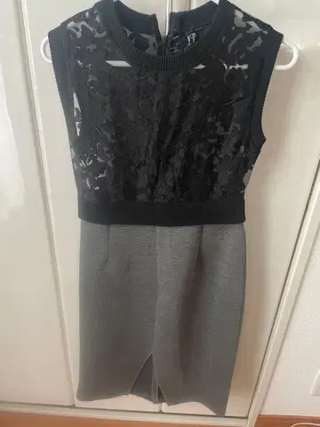 M 사이즈 블랙과 그레이 원피스