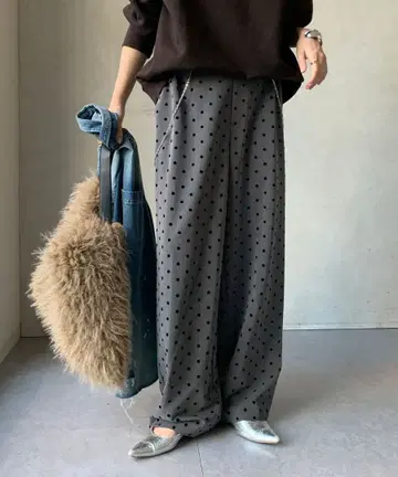 DouDou 도트 플로키 팬츠