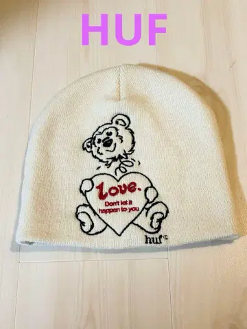 HUF 곰 디자인 니트 모자