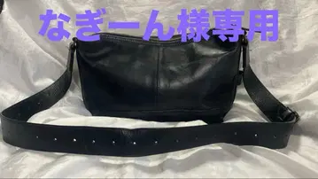 유나이티드 애로우즈 블랙 가죽 숄더백