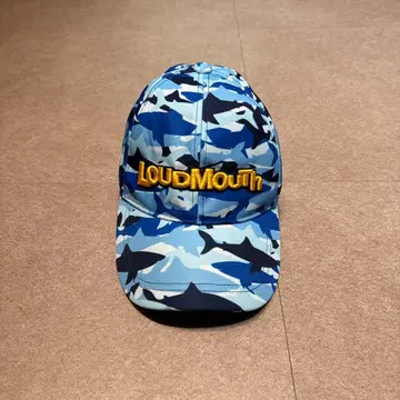 Loud mouth 캡 모자 카모플라쥬 카모 무늬 상어 파랑 블루 골프