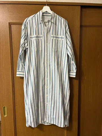 TICCA 스트라이프 긴팔 셔츠 원피스