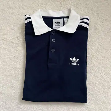 adidas 네이비 피케 셔츠 M 사이즈