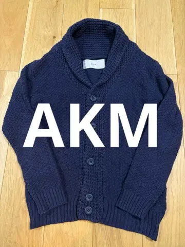 AKM 네이비 가디건 숄카라