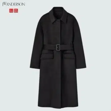 UNIQLO JWANDERSON 콜라보 스텐카라 코트 XS 벨트 블랙